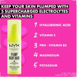 NYX Professional Makeup Plump Right Back Primer & Serum -Glamdira Sales 13462722 9124934507034792